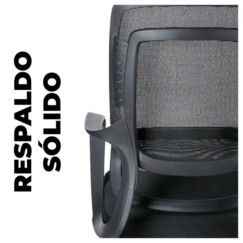Silla de Oficina Moderna Ajustable Ergonómica y Transpirable-2