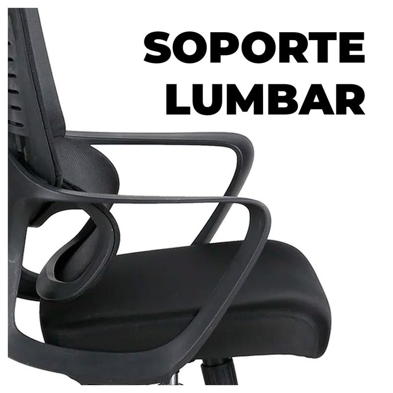 Silla de Oficina Moderna Ajustable Ergonómica y Transpirable-3