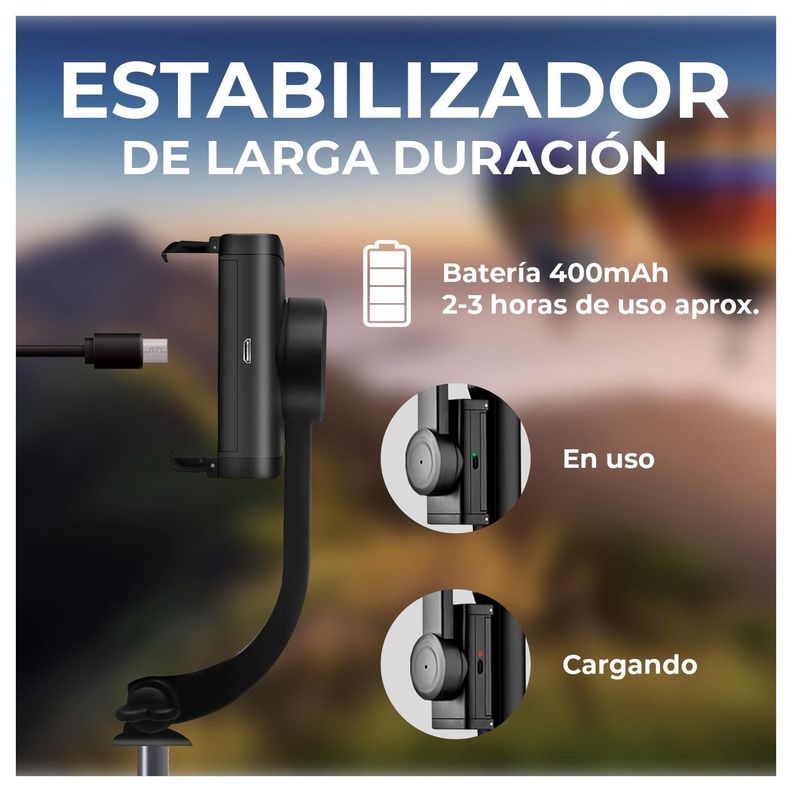 Tripode Palo Selfie con Control Remoto Bluetooth-3
