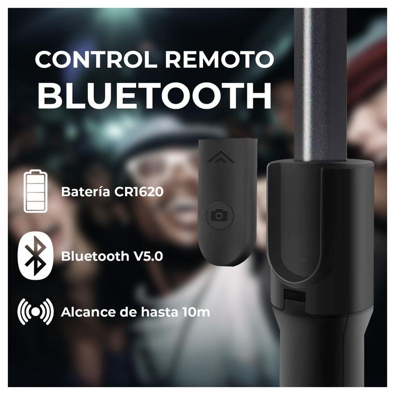 Tripode Palo Selfie con Control Remoto Bluetooth-4