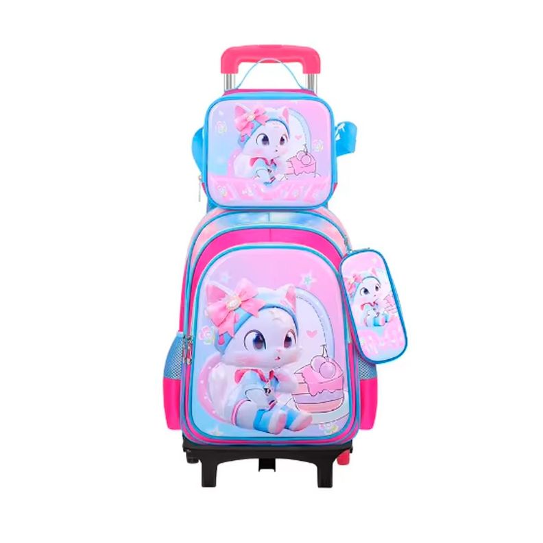 Maleta Mochila 3 en 1 con ruedas espaciosa y duradera-0
