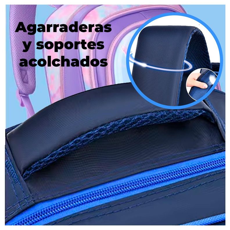 Maleta Mochila 3 en 1 con ruedas espaciosa y duradera-3