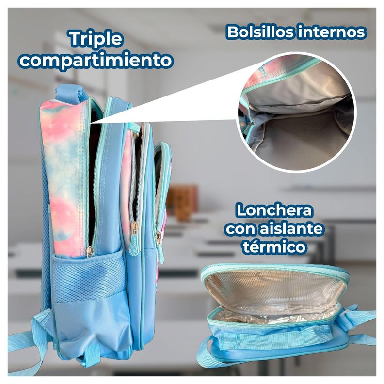 Maleta Mochila 3 en 1 con ruedas espaciosa y duradera-6