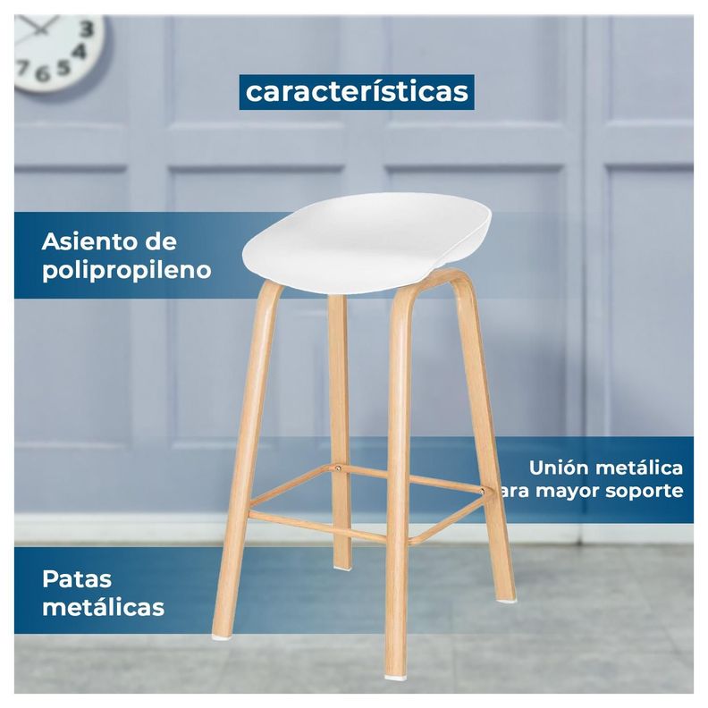Pack 4 Silla Piso Bar Alto-1