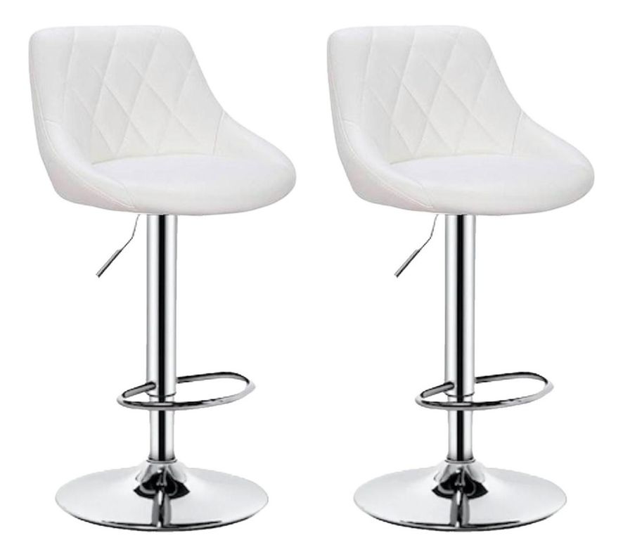 Pack 2 Silla Piso Bar Con Respaldo-0