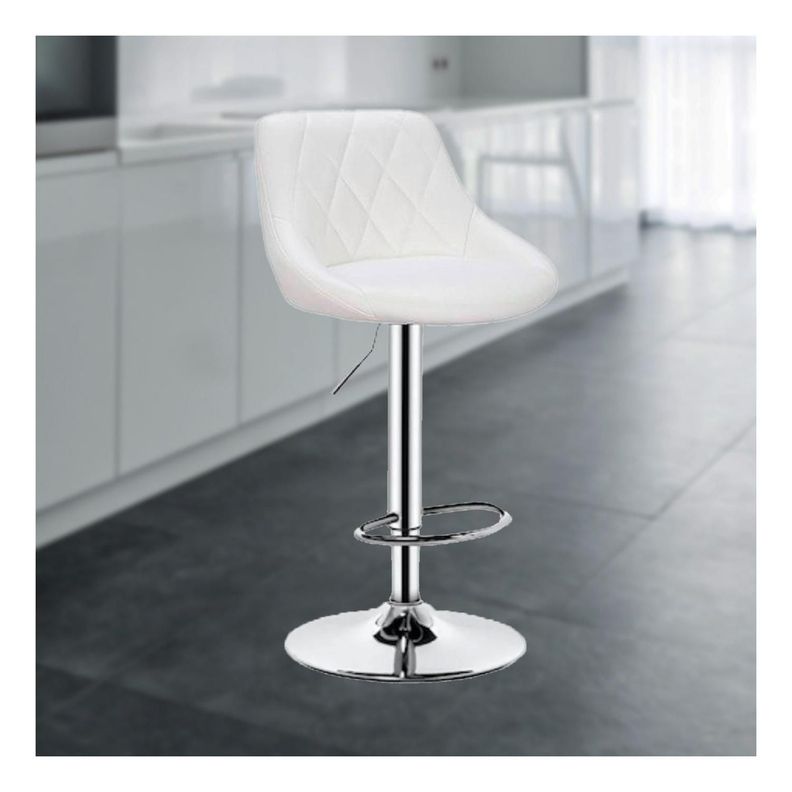 Pack 2 Silla Piso Bar Con Respaldo-1