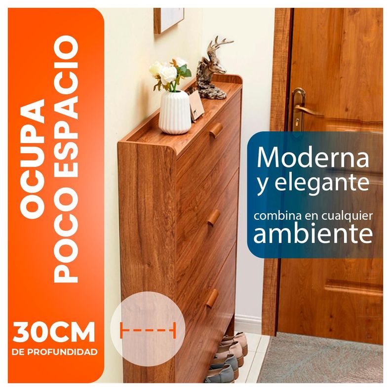 Mueble Zapatero Organizador Estante para Zapatos VTRIN 120x100x30 cm-1