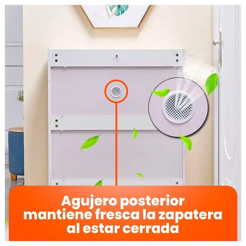 Mueble Zapatero Organizador Estante para Zapatos VTRIN 120x100x30 cm-3