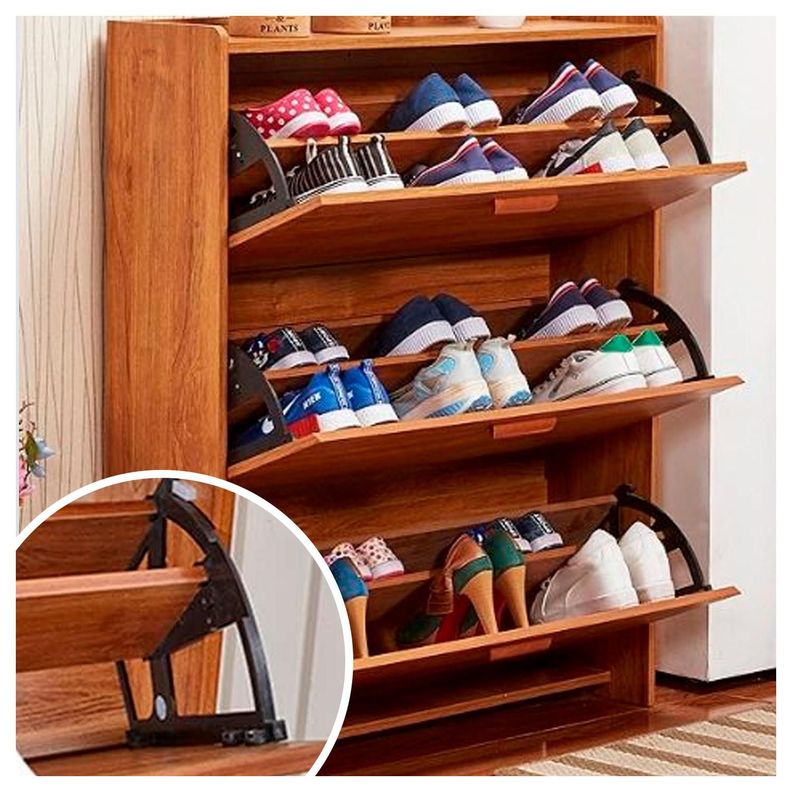 Mueble Zapatero Organizador Estante para Zapatos VTRIN 120x100x30 cm-4