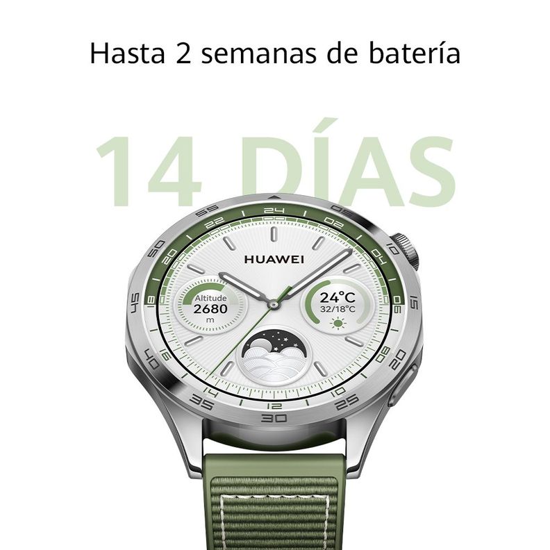 Smartwatch HUAWEI Watch GT 4 46 mm Verde Bosque Huawei | Paris.cl