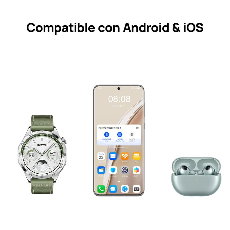 Audifonos HUAWEI Inalambricos FreeBuds Pro 3 Plata Glacial-8