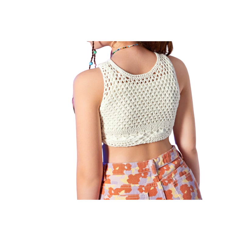 Crop Top Tejido Casual -2
