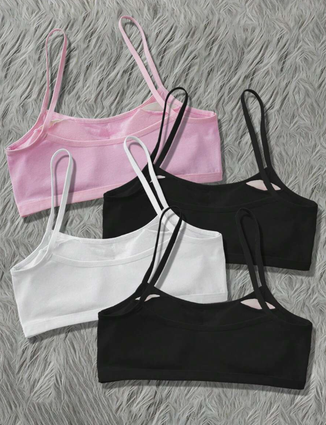 🐾 Pack de 4 Bralettes Infantiles – “Have a Nice Day” 😻-2