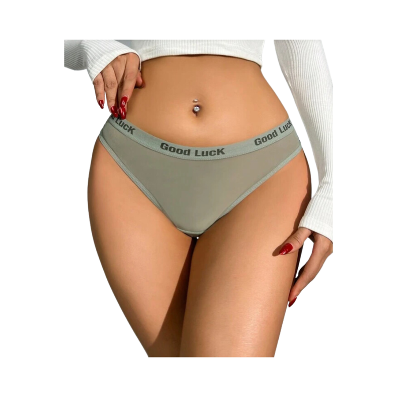 Tanga Verde Menta Transparente con Estilo Deportivo - Talla M