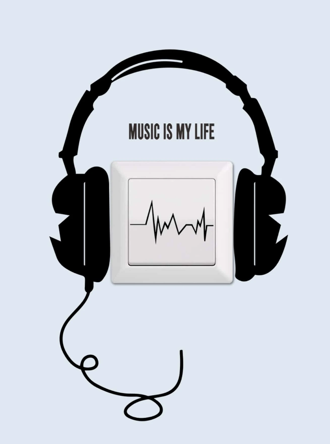 Adhesivo Decorativo "Music Is My Life"-0