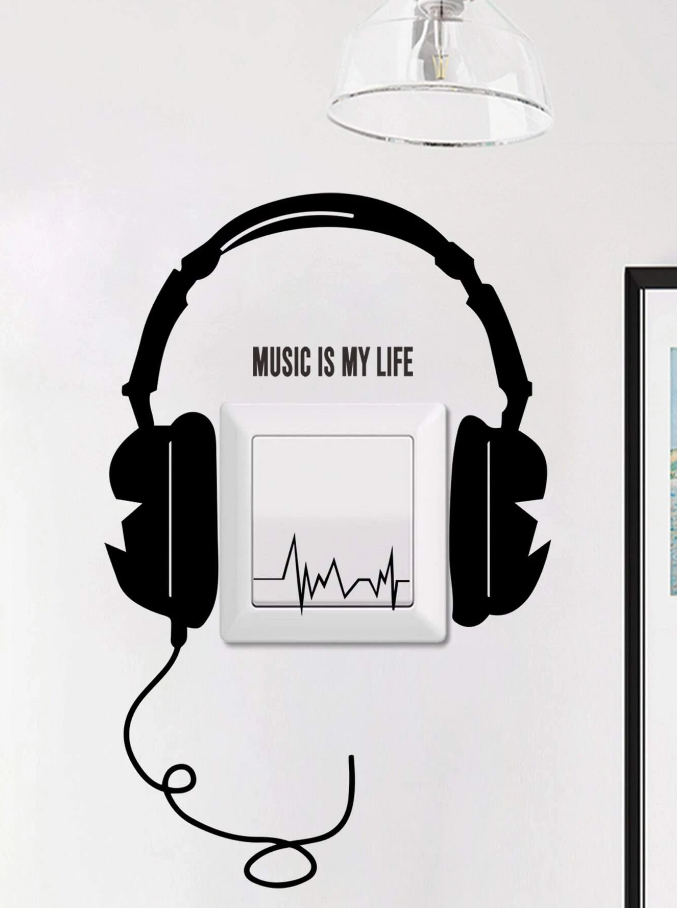 Adhesivo Decorativo "Music Is My Life"-2