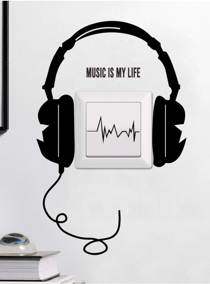Adhesivo Decorativo "Music Is My Life"-4