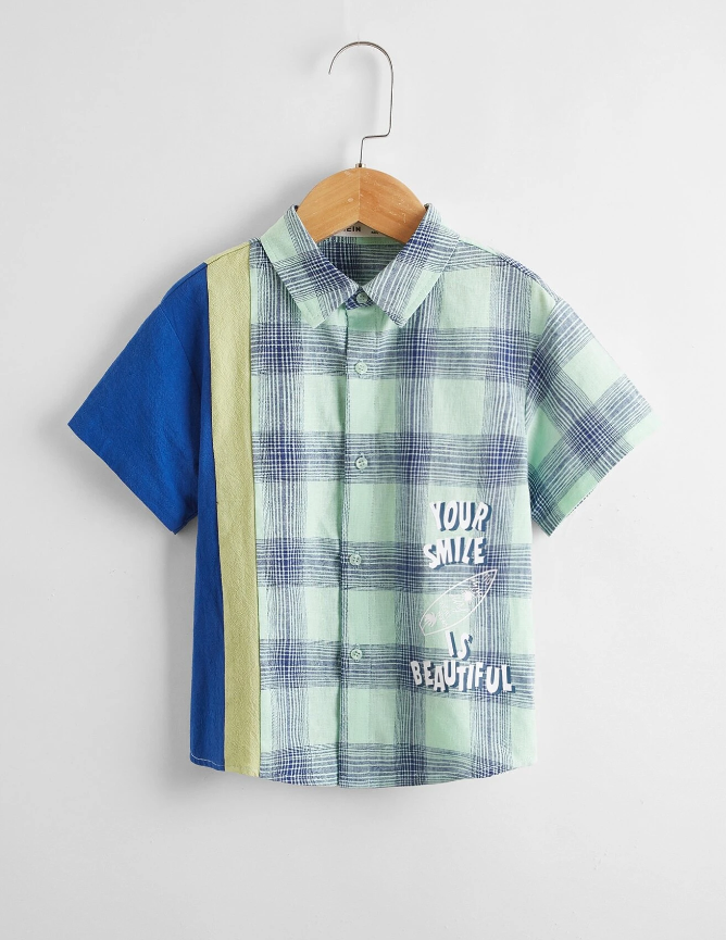 Camisa Casual Multicolor para Niños-1