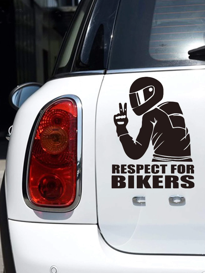 Adhesivo Decorativo "Respect for Bikers"-4