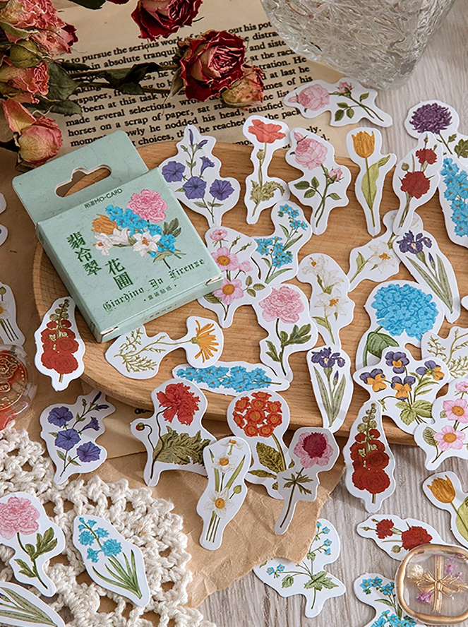 Stickers Adhesivos Decorativos Florales-4