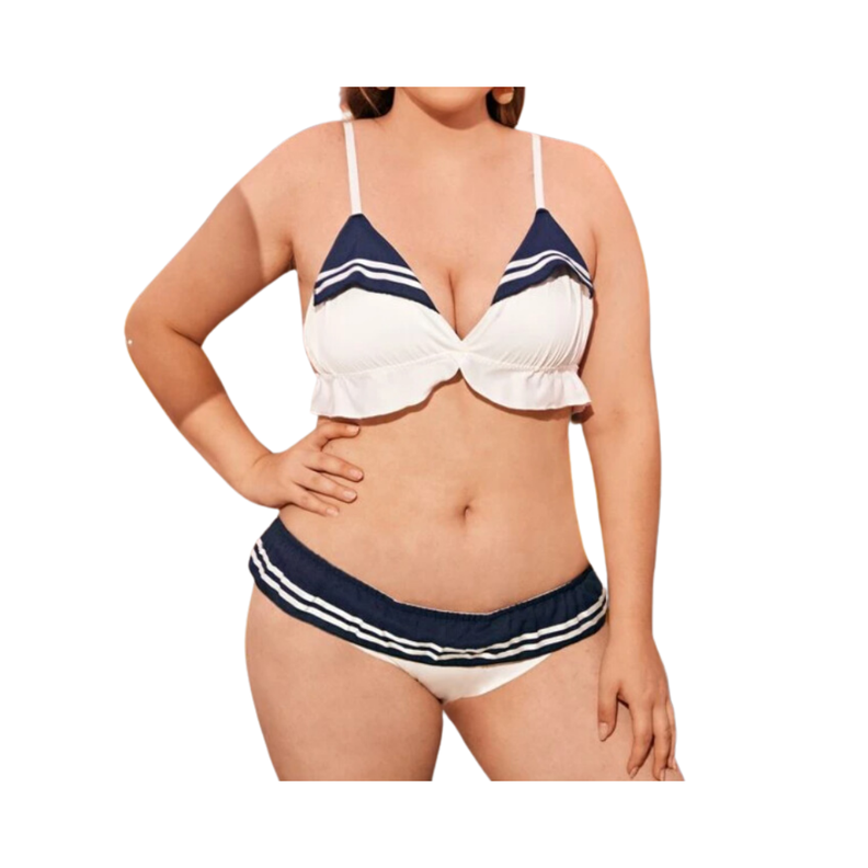 Set de Lencería Marinera - Azul y Blanco-0