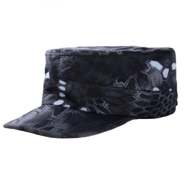 Gorra Estilo Militar Multicolor Negro