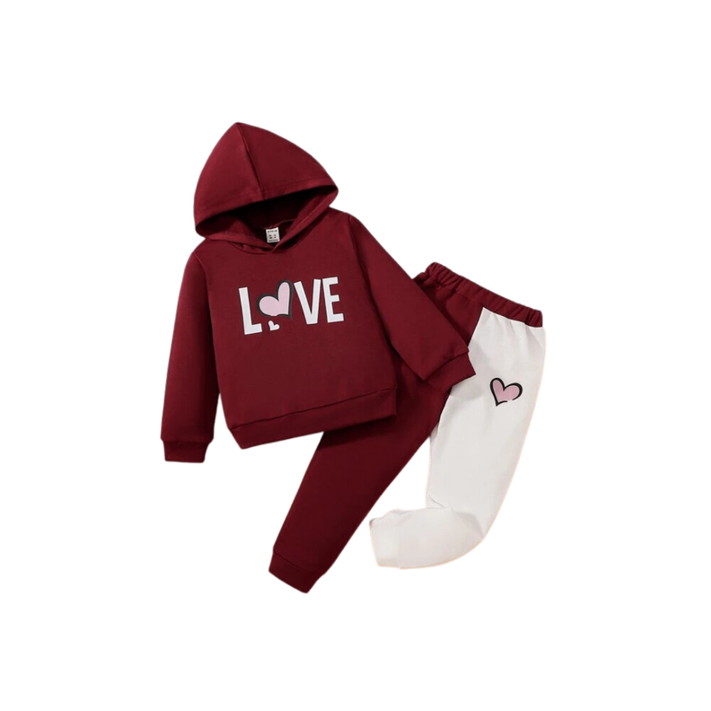Conjunto Casual Infantil de Sudadera y Pantalón Deportivo-0