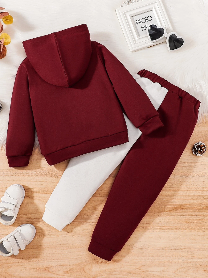 Conjunto Casual Infantil de Sudadera y Pantalón Deportivo-1