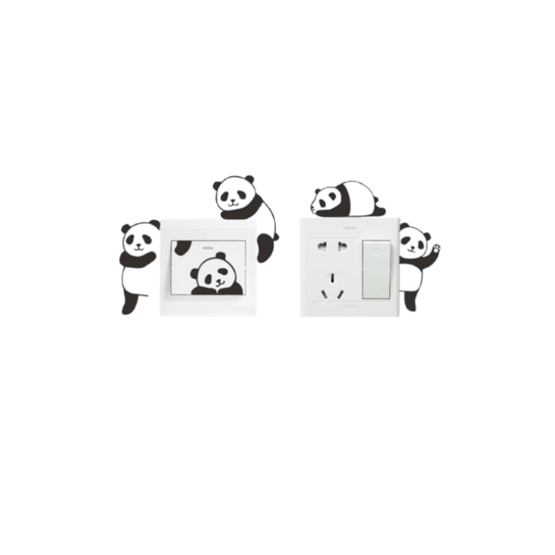 Adhesivo Decorativo "Pandas para Interruptores"-0
