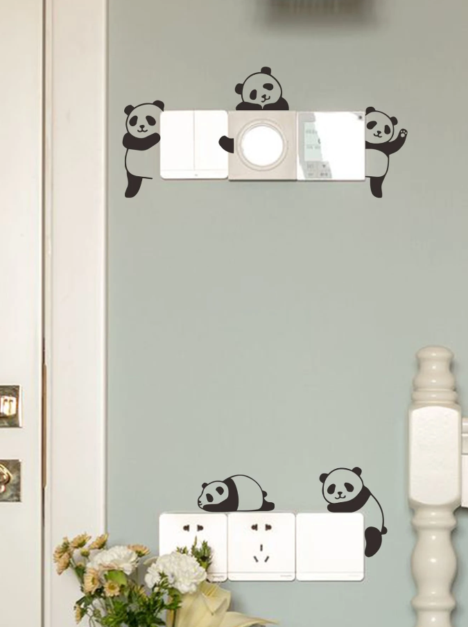 Adhesivo Decorativo "Pandas para Interruptores"-6