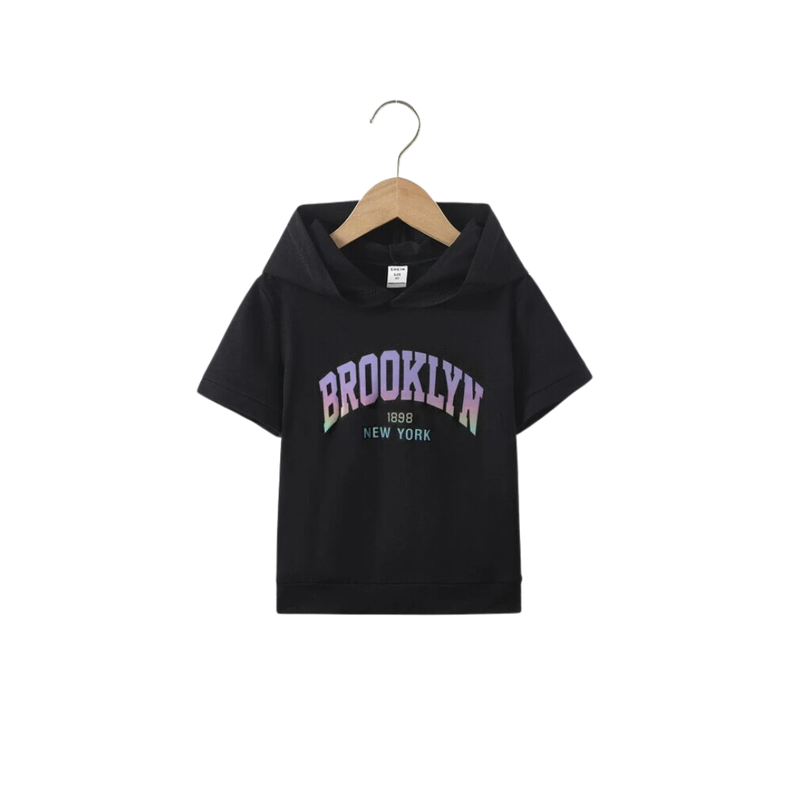 Sudadera con Capucha y Estampado "Brooklyn"-0
