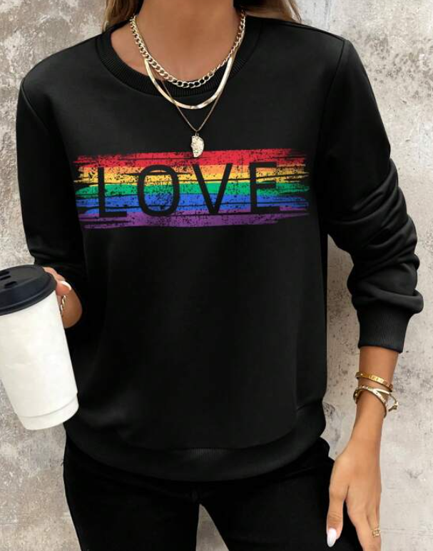 Sudadera con Estampado "LOVE"-1