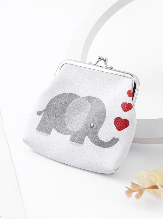 Monedero con Estampado de Elefante -5