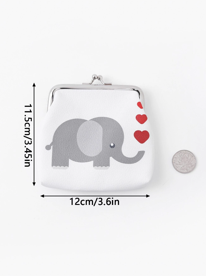 Monedero con Estampado de Elefante -3