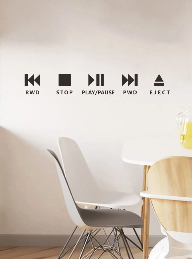 Adhesivo Decorativo "Controles Multimedia"-2