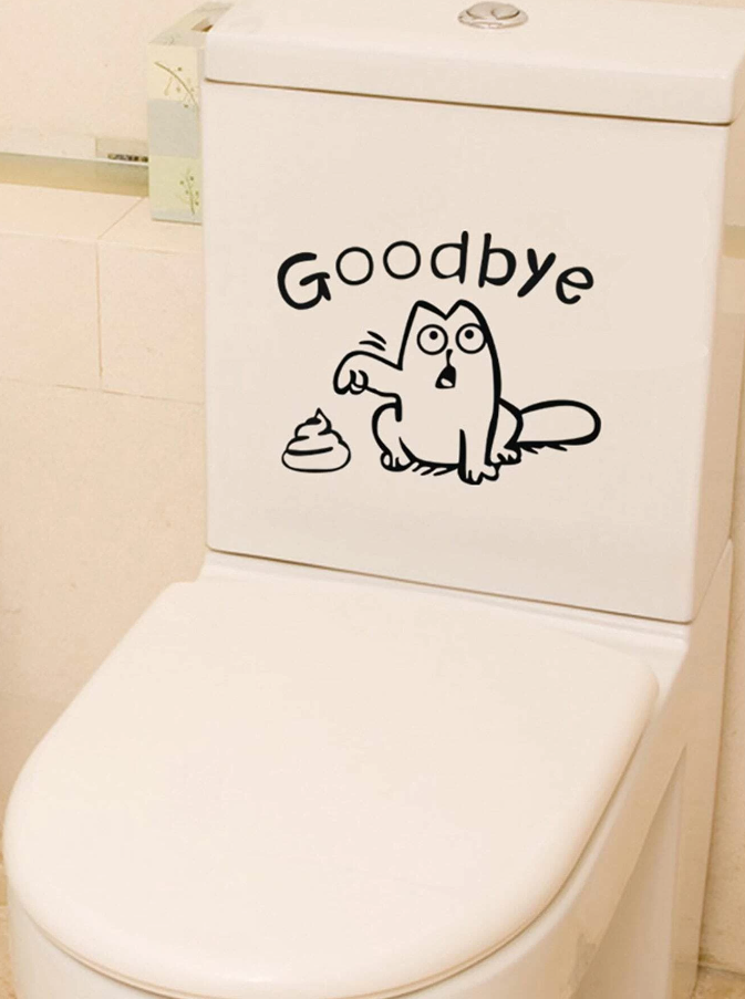 Adhesivo Decorativo "Goodbye" para Baño-2
