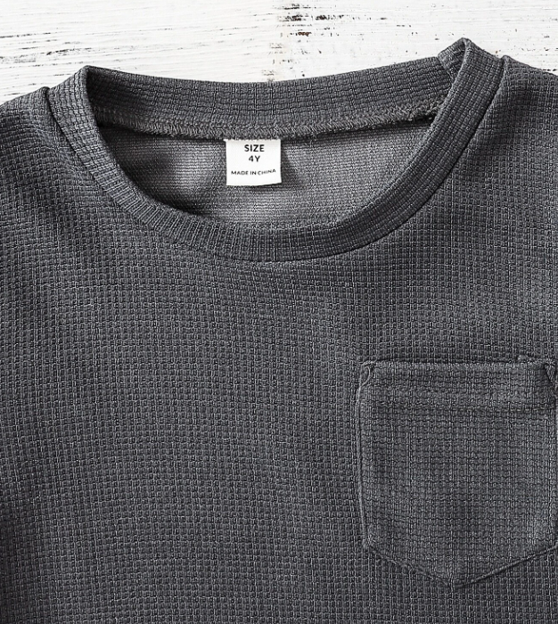 Sudadera Casual con Bolsillo - Gris Oscuro-2
