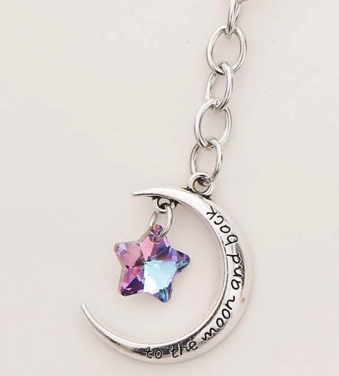 Llavero con Colgante de Luna y Estrella-3