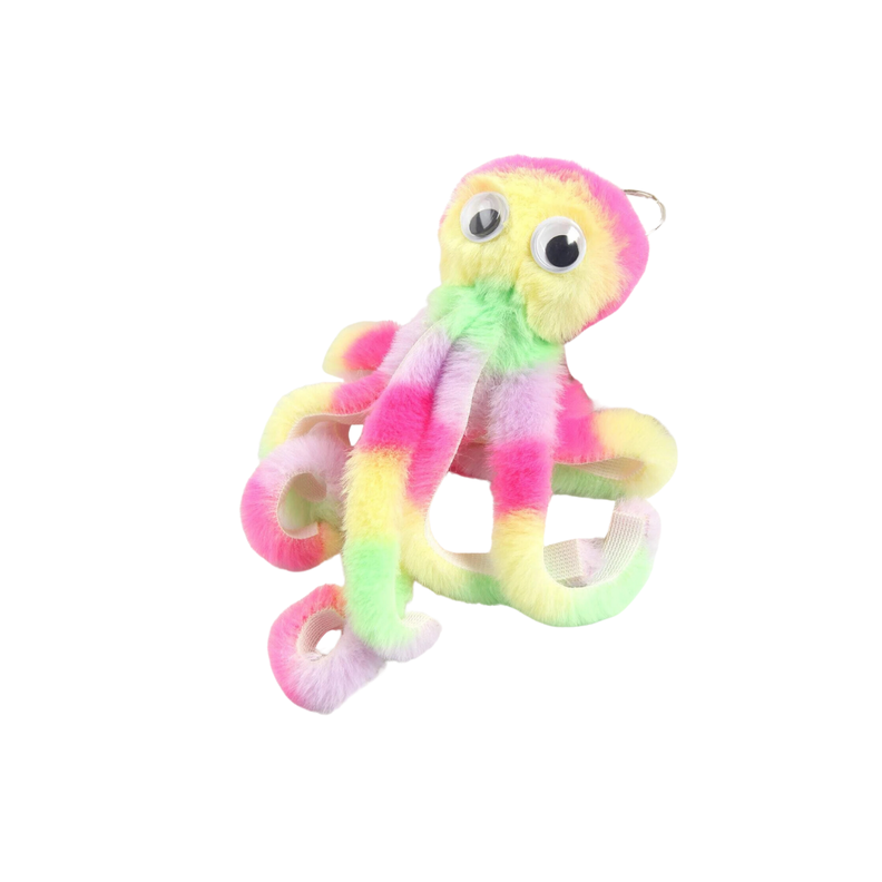 Llavero Pulpo de Peluche Multicolor-6