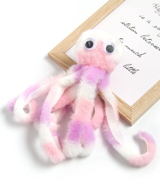Llavero Pulpo de Peluche Multicolor-7