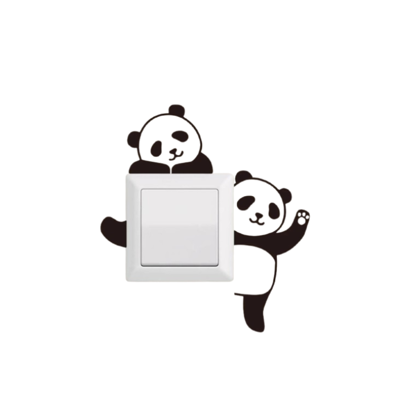 Adhesivo Decorativo "Osos Panda"-0