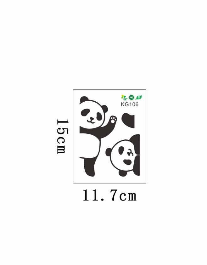 Adhesivo Decorativo "Osos Panda"-2