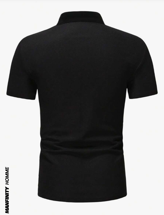 👕 Polo Casual Multicolor con Diseño Geométrico - Talla 2XL-1