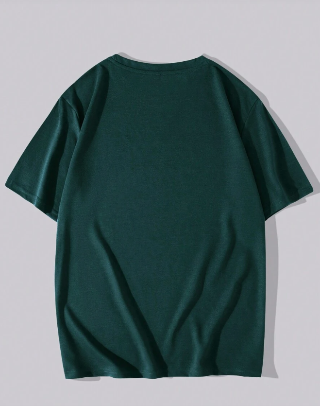 🏙️ Polera Oversize “Los Angeles” – Verde Oscuro - Talla XXL-3