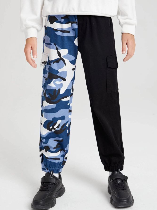 Pantalón Camuflaje de Mezclilla para Niños-1