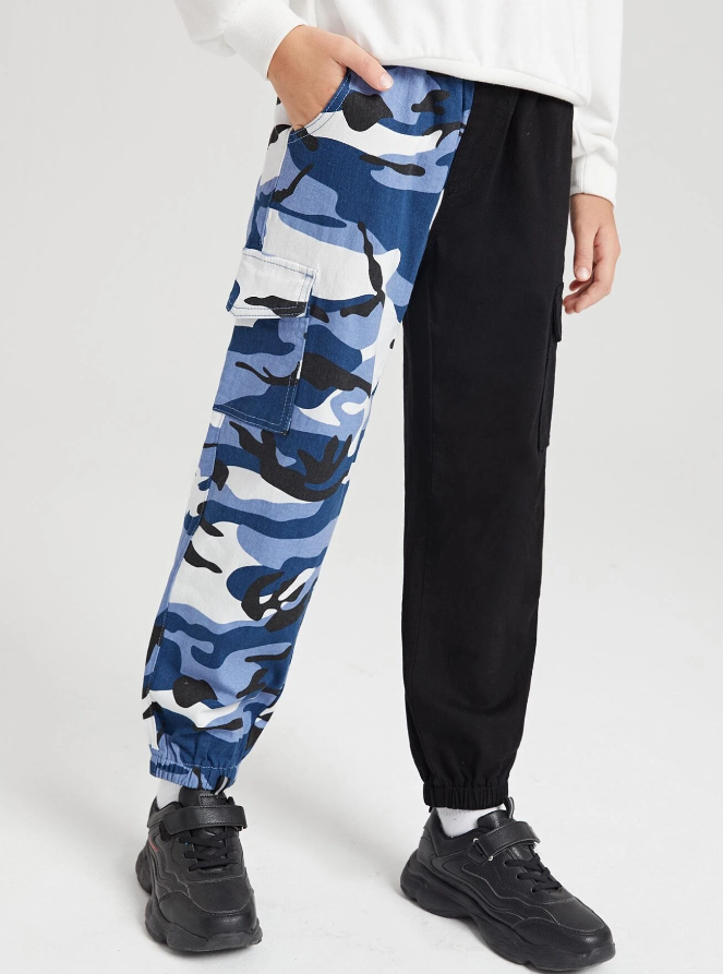 Pantalón Camuflaje de Mezclilla para Niños-4
