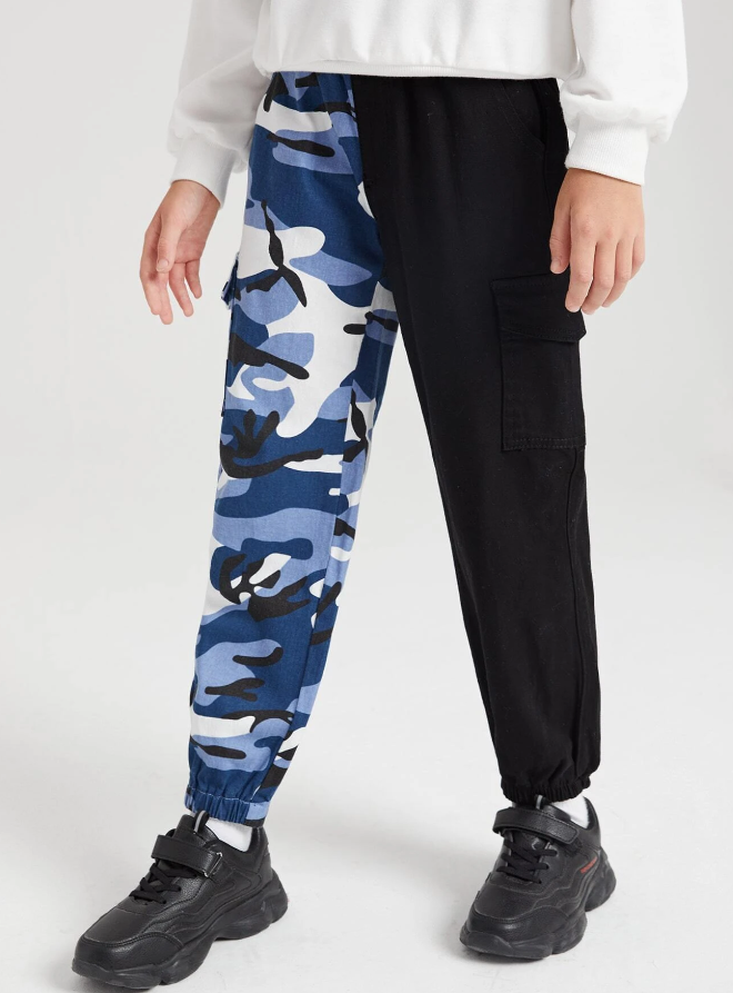 Pantalón Camuflaje de Mezclilla para Niños-6