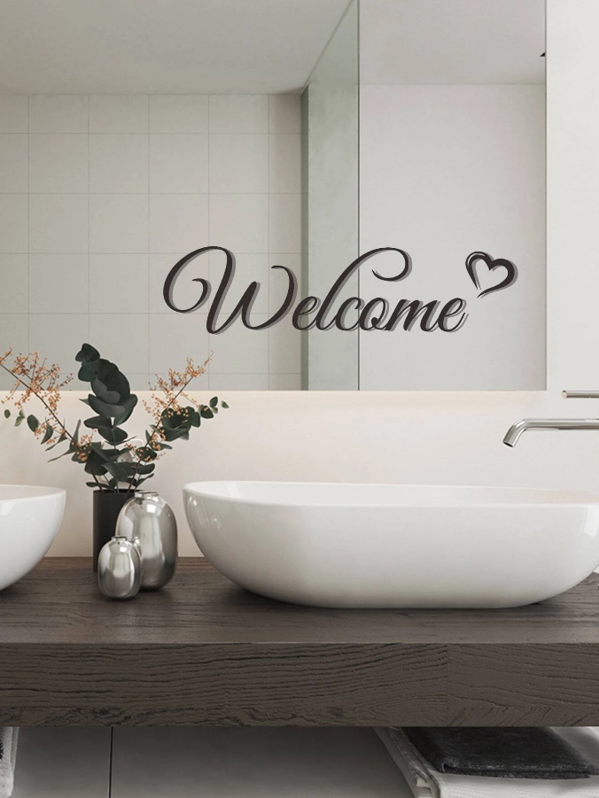 Adhesivo Decorativo "Welcome"-3