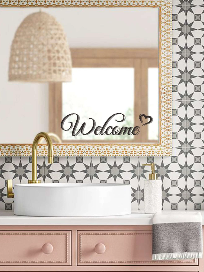 Adhesivo Decorativo "Welcome"-5