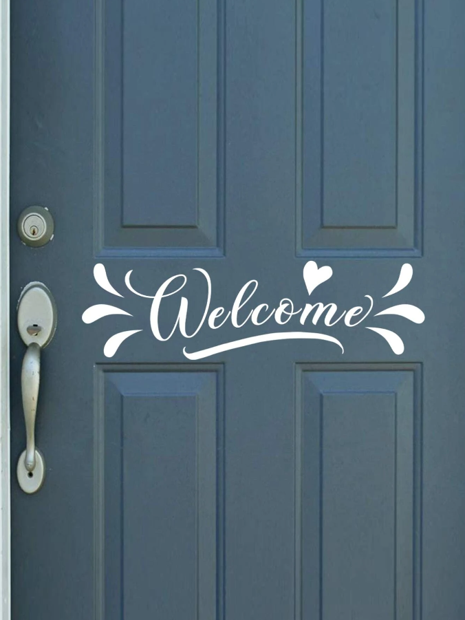 Adhesivo Decorativo "Welcome"-6